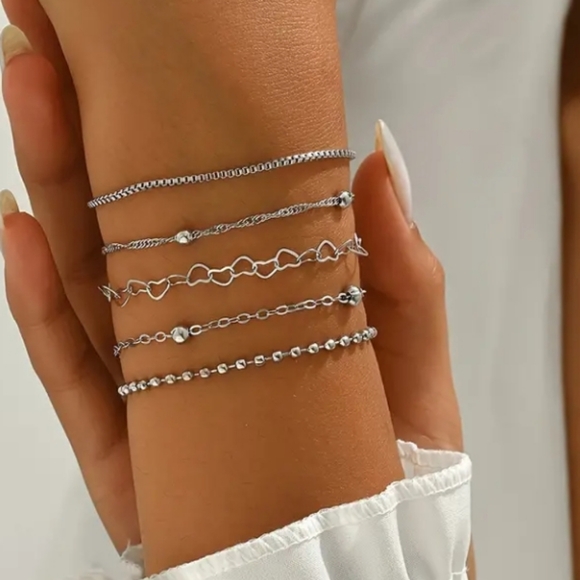 Silvertone Bracelet bundle - Picture 2 of 4